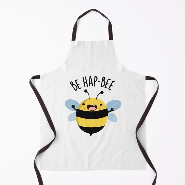 Item preview, Be Hap-bee Funny Bee Pun designed and sold by punnybone.