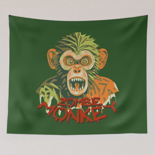 Item preview, Devilish and cruel zombie monkey designed and sold by Boogeyman Bill.
