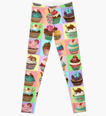Cupcake Pattern Leggings