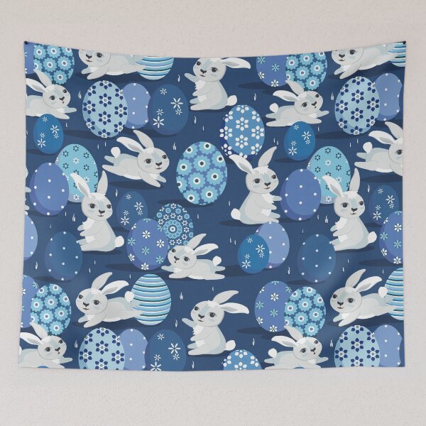 Item preview, Easter bunnies, Dark blue version designed and sold by Alex  Blud.