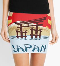 Japan Travel poster Mini Skirt
