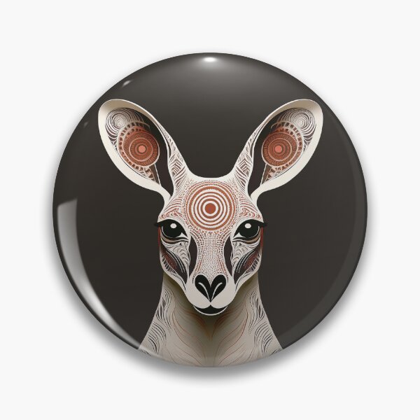 Item preview, Aboriginal Inspired Kangaroo - Indigenous Art Style Design designed and sold by allenservan.