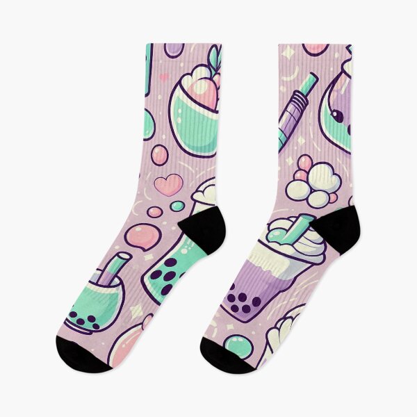 Item preview, Kawaii Bubble Tea Pattern designed and sold by JavisSRDesign.
