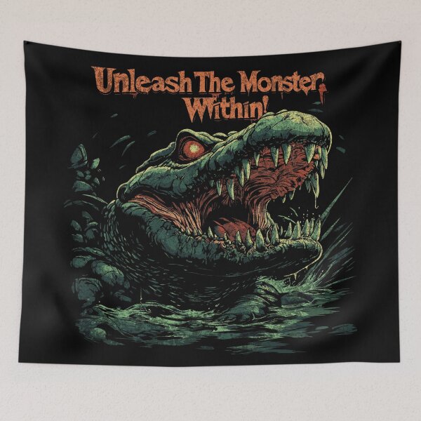 Item preview, Zombie Animal : Creepy Crocodile designed and sold by Eksama Design.