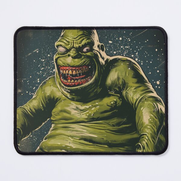 Item preview, Green Grotesque Creature in Retro Poster Style designed and sold by Piotrek0001.