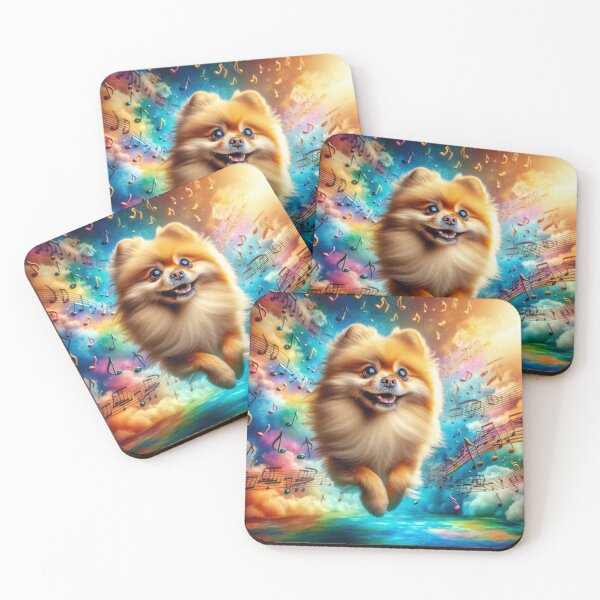 Item preview, Happy Pomeranian Dog Singing designed and sold by Wags & Tails.