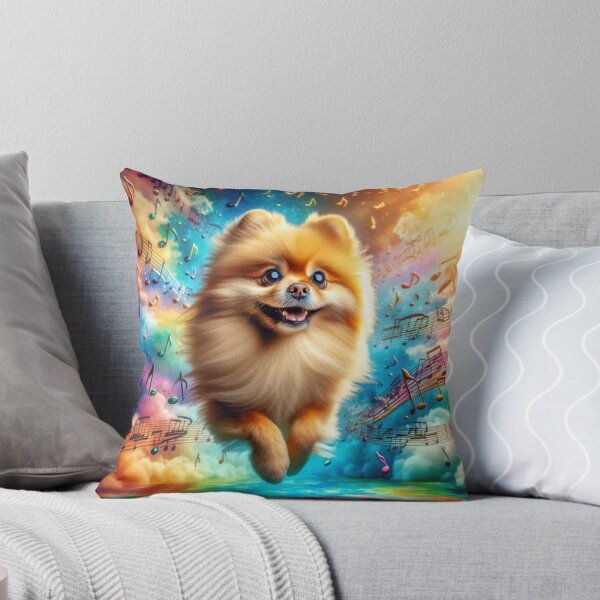 Item preview, Happy Pomeranian Dog Singing designed and sold by Wags & Tails.