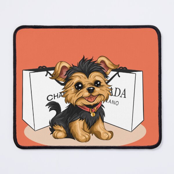 Item preview, Cartoon yorkie shopping designed and sold by DimsArtShop.