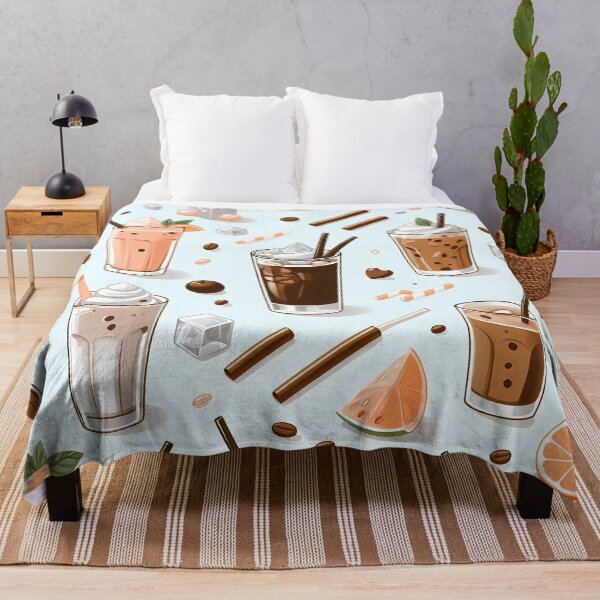 Item preview, Iced Coffee Lover Pattern designed and sold by JavisSRDesign.