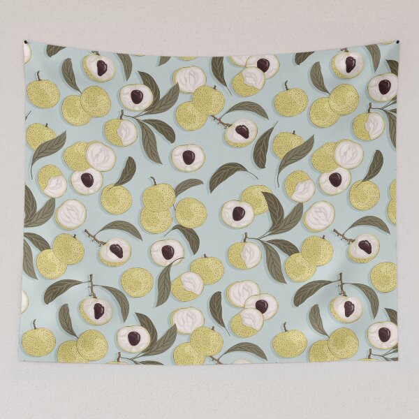 Item preview, Longan, Light turquoise background designed and sold by Alex  Blud.