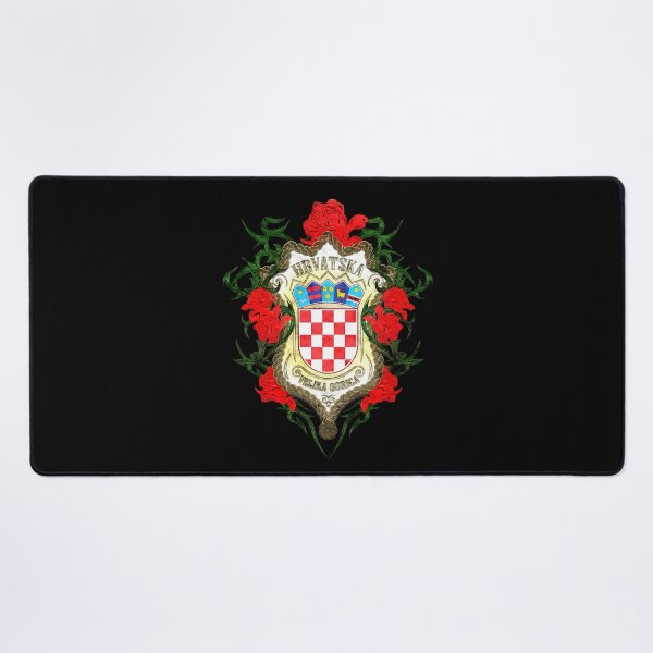 Item preview, Coat Of Arms With Roses And The Name Of The City "Velika Gorica" designed and sold by MC Art Studio.