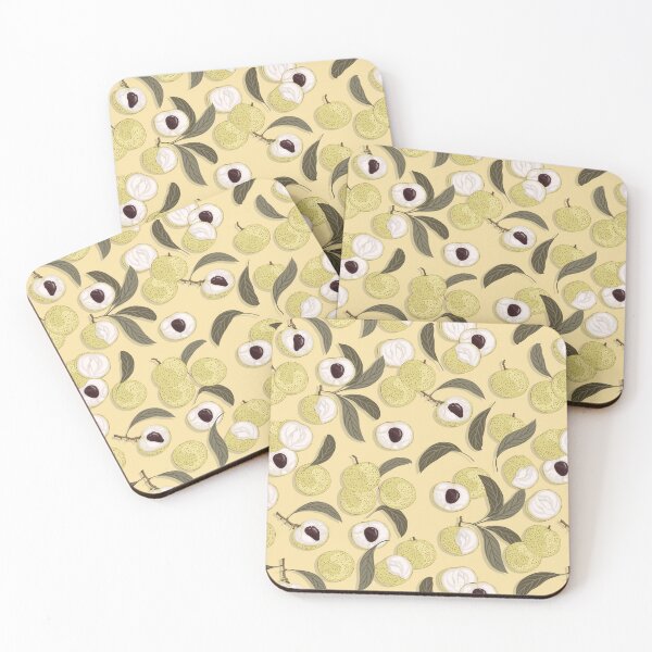 Item preview, Longan, Light yellow background designed and sold by Alex  Blud.