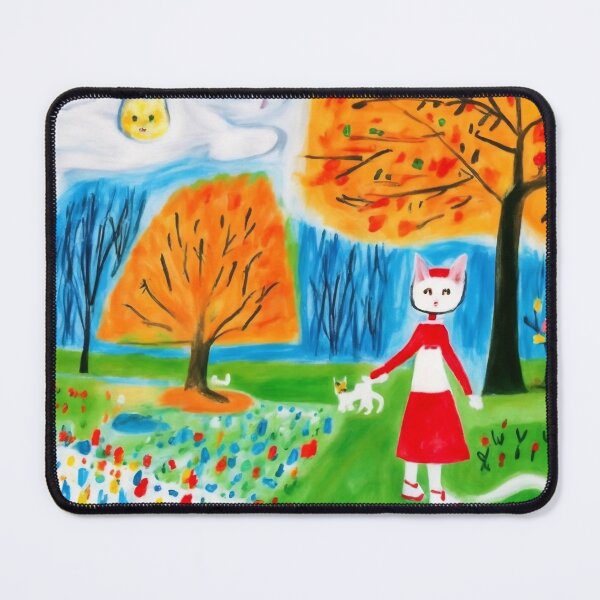 Item preview, Catgirl Walk in Garden designed and sold by Mina100Art.