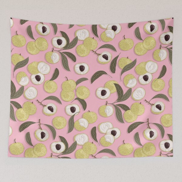 Item preview, Longan, Light pink background designed and sold by Alex  Blud.