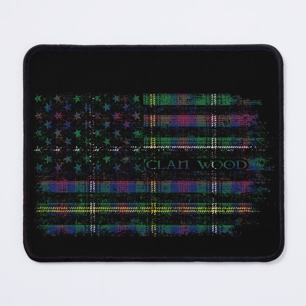 Item preview, Clan Wood Scottish tartan US flag kilt Scotland designed and sold by Clan1093.