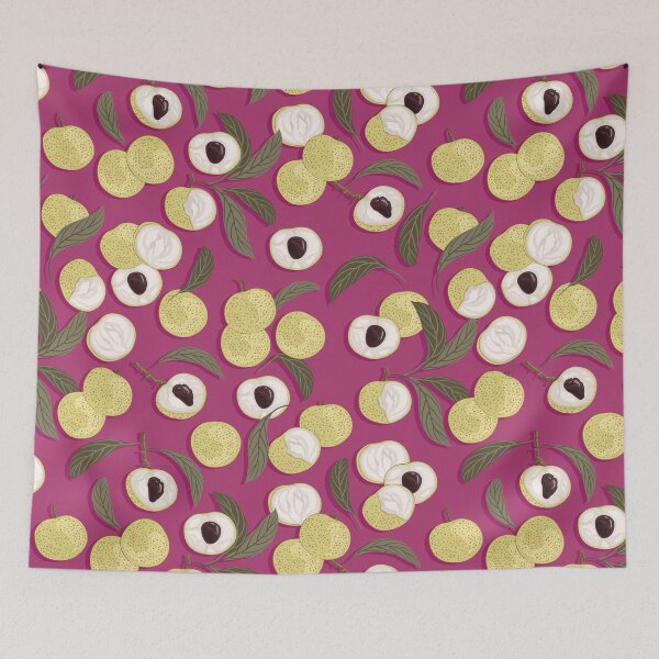Item preview, Longan, Burgundy background designed and sold by Alex  Blud.
