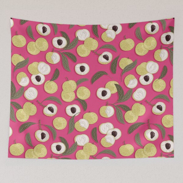 Item preview, Longan, Dark pink background designed and sold by Alex  Blud.