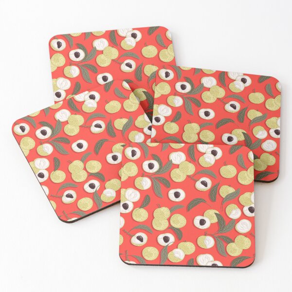 Item preview, Longan, Bright red background designed and sold by Alex  Blud.