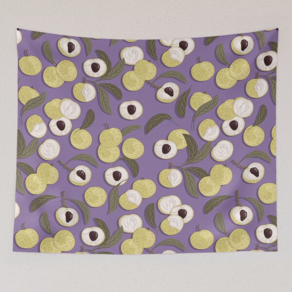 Item preview, Longan, Purple background designed and sold by Alex  Blud.