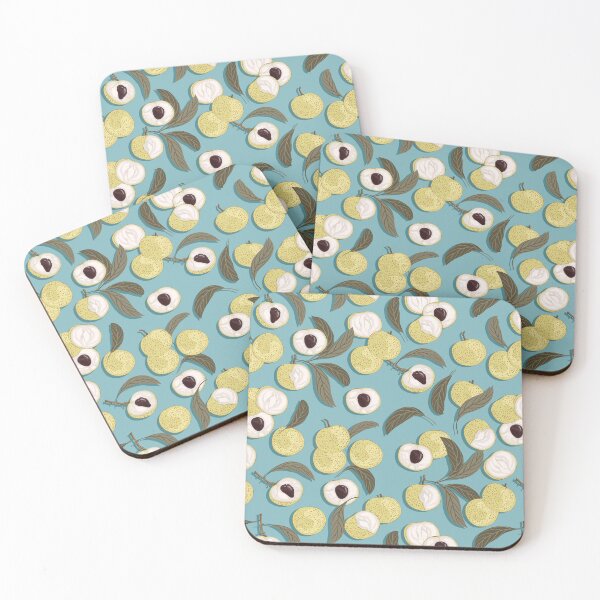 Item preview, Longan, Turquoise background designed and sold by Alex  Blud.