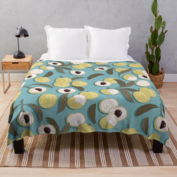 Item preview, Longan, Turquoise background designed and sold by Alex Blud.