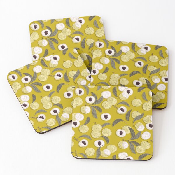 Item preview, Longan, Mustard background designed and sold by Alex  Blud.