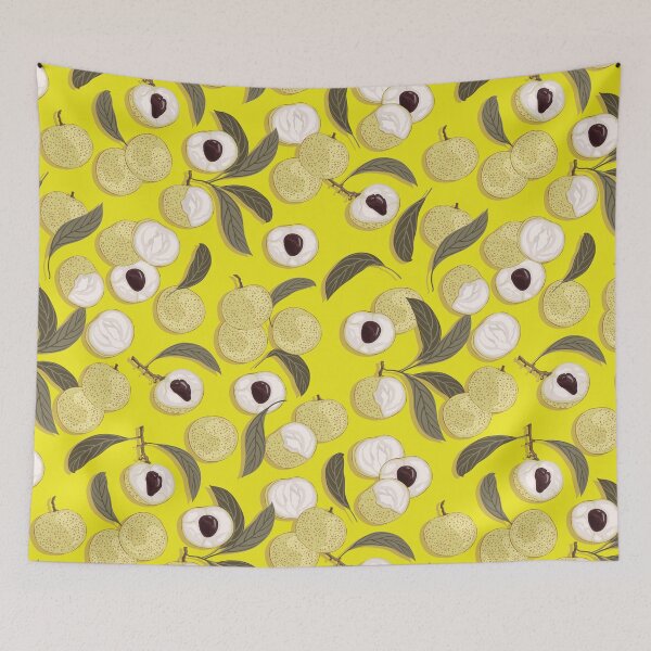 Item preview, Longan, Yellow background designed and sold by Alex  Blud.