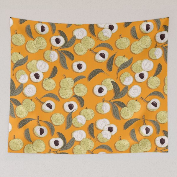 Item preview, Longan, Orange background designed and sold by Alex  Blud.
