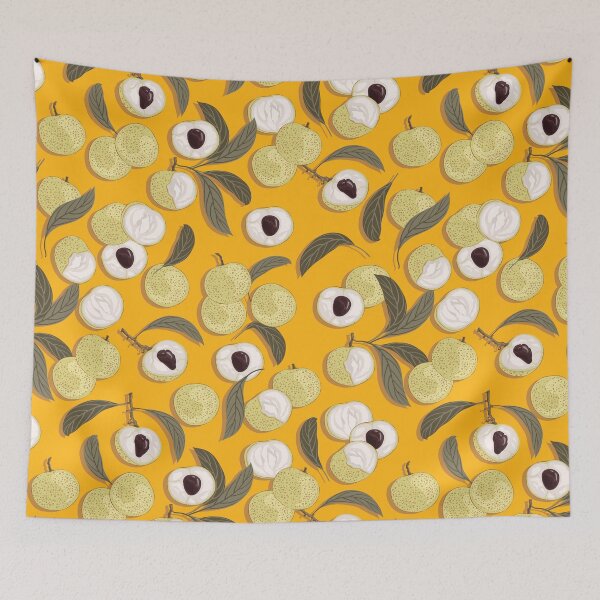 Item preview, Longan, Light orange background designed and sold by Alex  Blud.