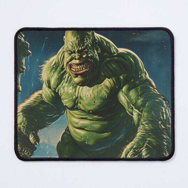 Item preview, Green Grotesque Creature in Retro Poster Style designed and sold by Piotrek0001.