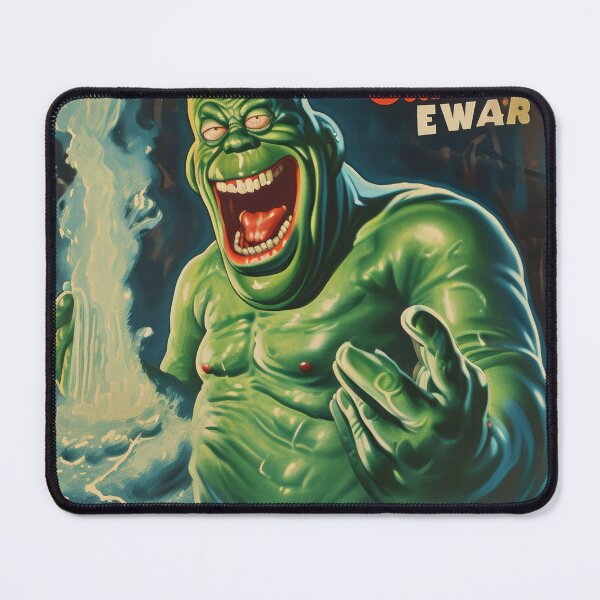 Item preview, Green Grotesque Creature in Retro Poster Style designed and sold by Piotrek0001.