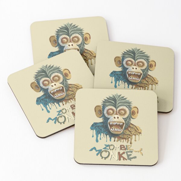 Item preview, Devilish and cruel zombie monkey designed and sold by Boogeyman Bill.