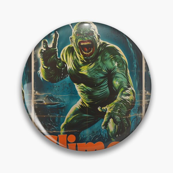Item preview, Green Grotesque Creature in Retro Poster Style designed and sold by Piotrek0001.