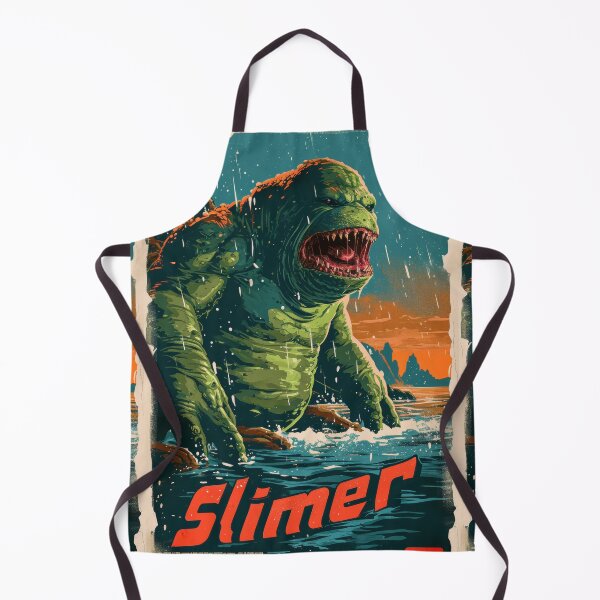 Item preview, Green Grotesque Creature in Retro Poster Style designed and sold by Piotrek0001.