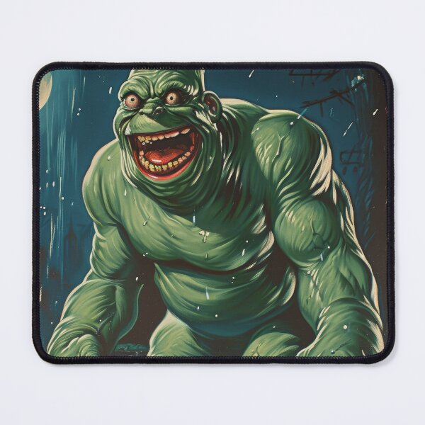 Item preview, Green Grotesque Creature in Retro Poster Style designed and sold by Piotrek0001.