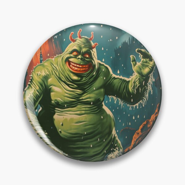 Item preview, Green Grotesque Creature in Retro Poster Style designed and sold by Piotrek0001.