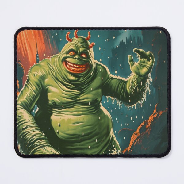 Item preview, Green Grotesque Creature in Retro Poster Style designed and sold by Piotrek0001.