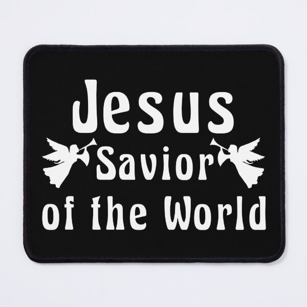 Item preview, Jesus the Savior of the World with Trumpet Blowing Angels designed and sold by simplydesignart.