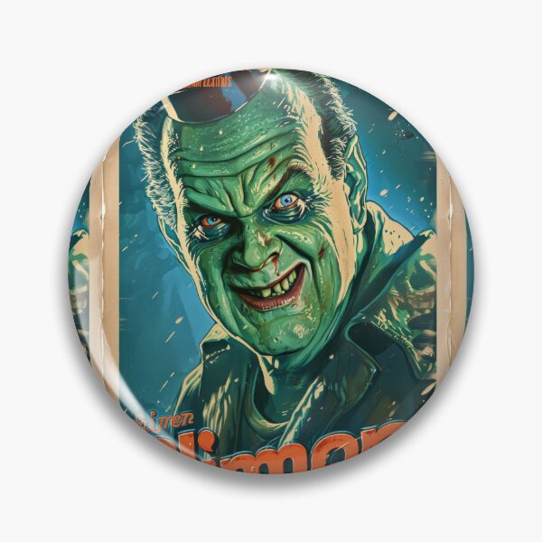 Item preview, Green Grotesque Creature in Retro Poster Style designed and sold by Piotrek0001.