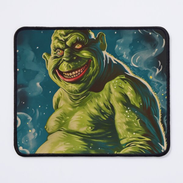 Item preview, Green Grotesque Creature in Retro Poster Style designed and sold by Piotrek0001.