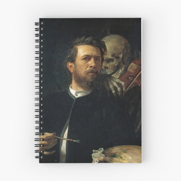 Item preview, Arnold Bocklin - Self-Portrait with Death Playing the Fiddle designed and sold by elinaarbidane.