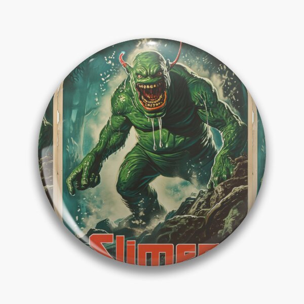 Item preview, Green Grotesque Creature in Retro Poster Style designed and sold by Piotrek0001.