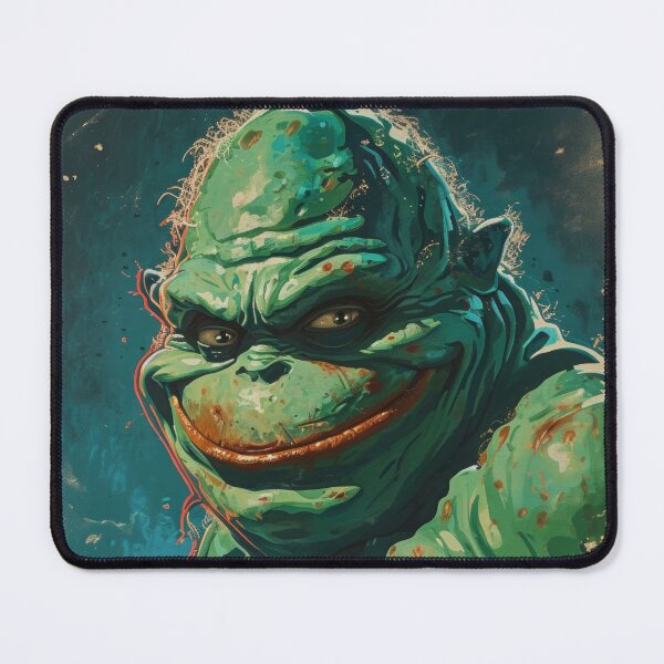 Item preview, Green Grotesque Creature in Retro Poster Style designed and sold by Piotrek0001.