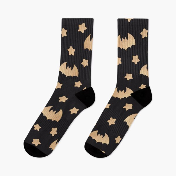 Item preview, Gold Bats and Stars Pattern designed and sold by EL-Lebedenko.