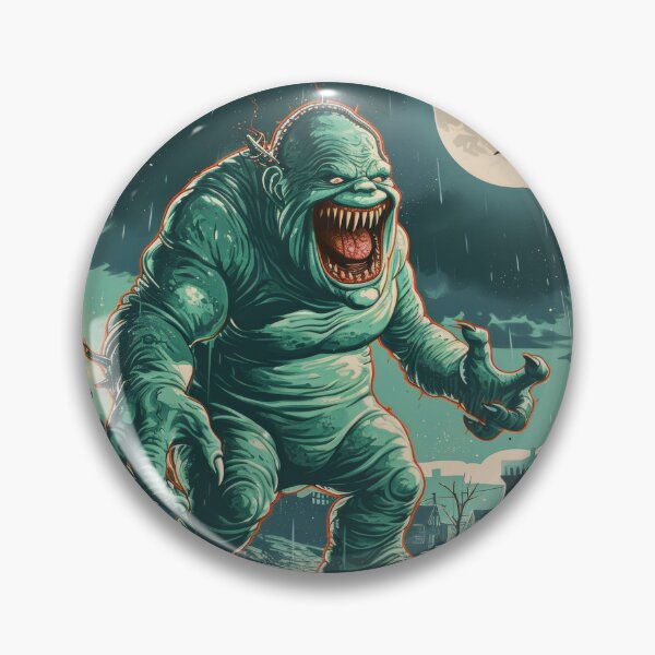 Item preview, Green Grotesque Creature in Retro Poster Style designed and sold by Piotrek0001.