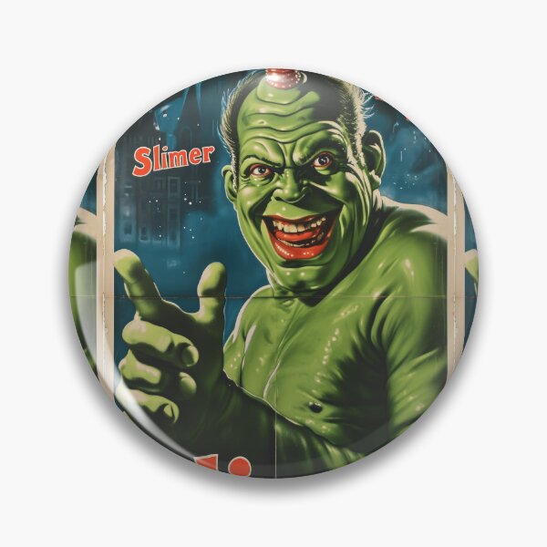 Item preview, Green Grotesque Creature in Retro Poster Style designed and sold by Piotrek0001.