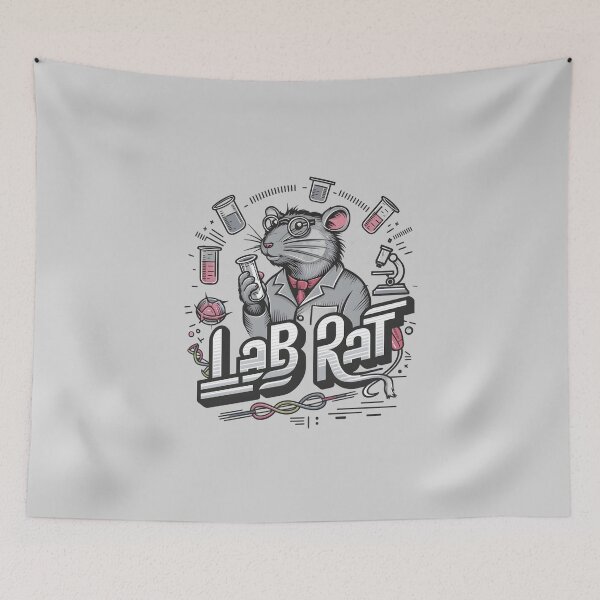 Item preview, Lab rat DNA scientist unique geek designed and sold by FriendlyLlama.