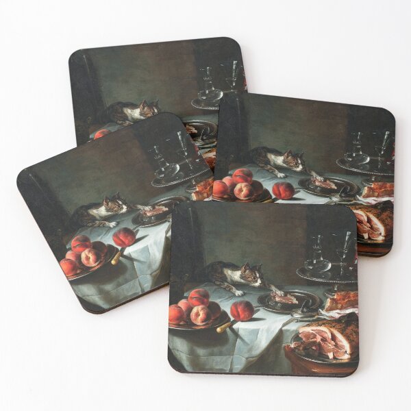 Item preview, Still Life with cat stealing food designed and sold by elinaarbidane.