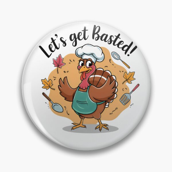 Item preview, Let's Get Basted: Funny Turkey Chef Thanksgiving Shirt designed and sold by ashdenent.