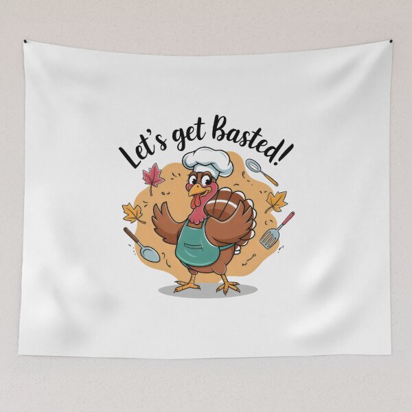 Item preview, Let's Get Basted: Funny Turkey Chef Thanksgiving Shirt designed and sold by ashdenent.